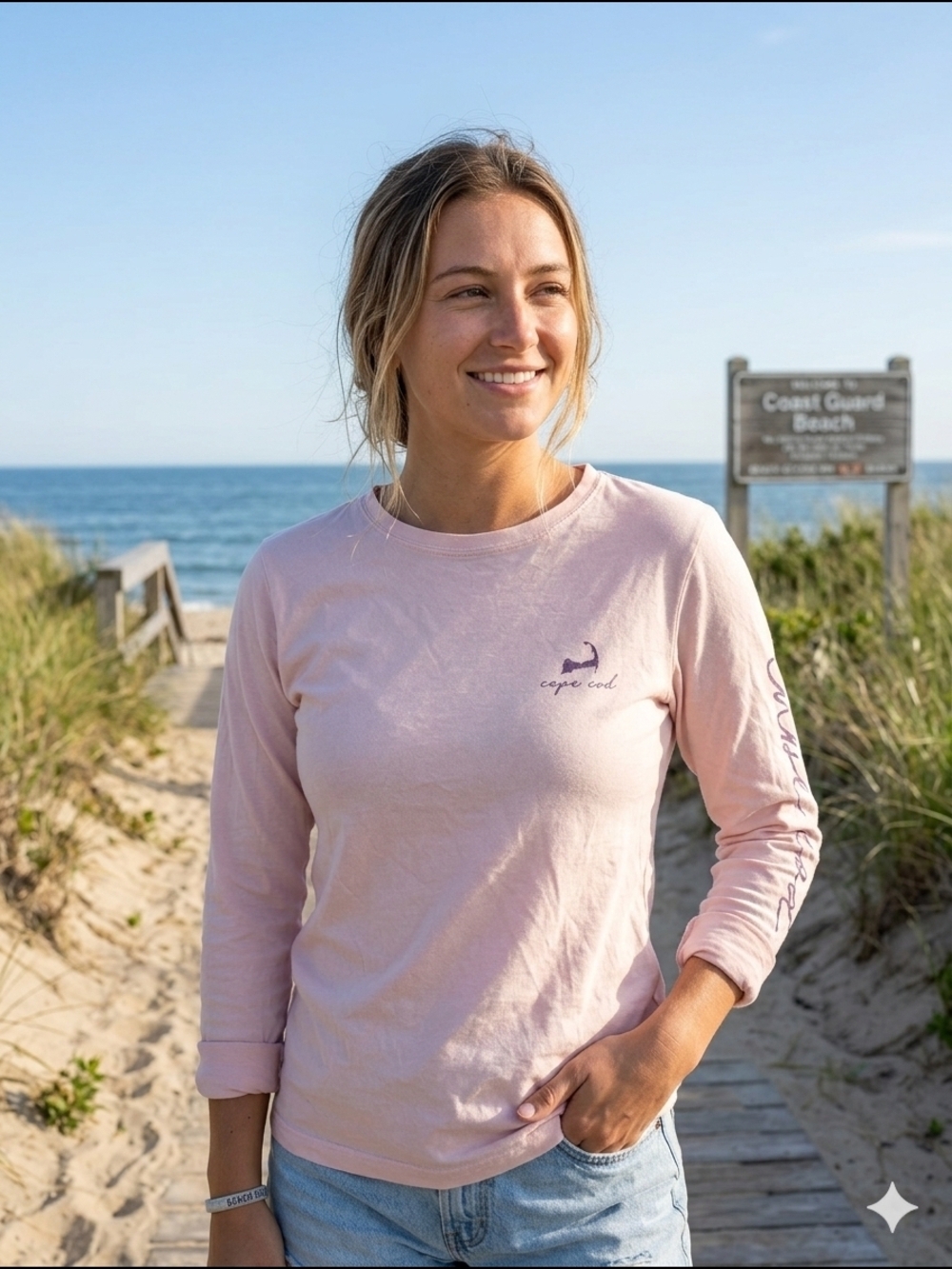 Cuffy’s Cape Cod Long Sleeve Graphic Tee - Pink - XL (EUC)